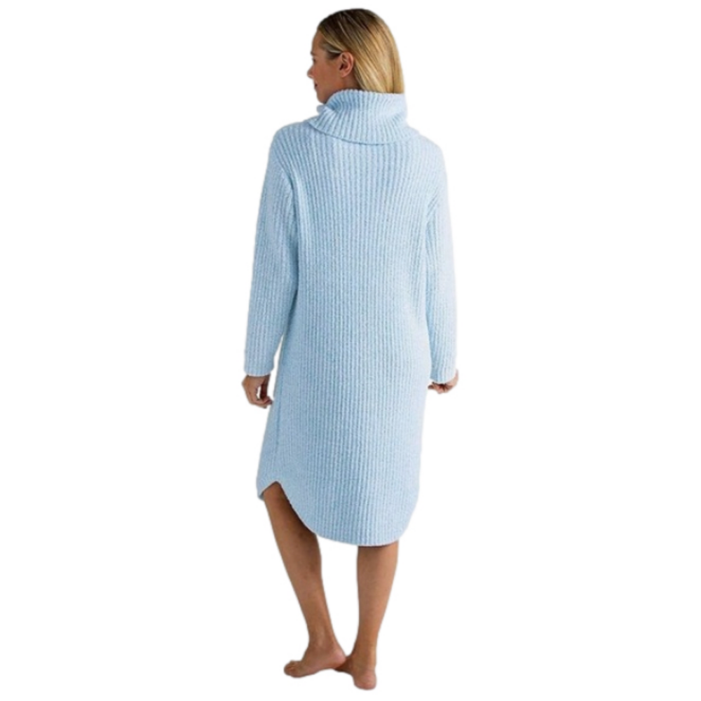 SOFTIES Lounger Marshmallow Soft Slouch Turtleneck Long Sleeve Blue Women S/M - Picture 3 of 13